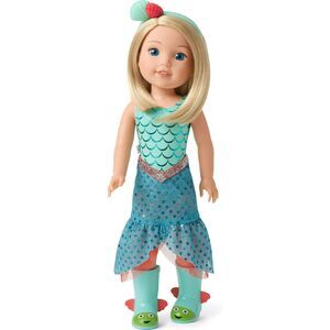 American Girl WellieWishers Camille Doll 14.5 Inch Mermaid Ages 4 Plus